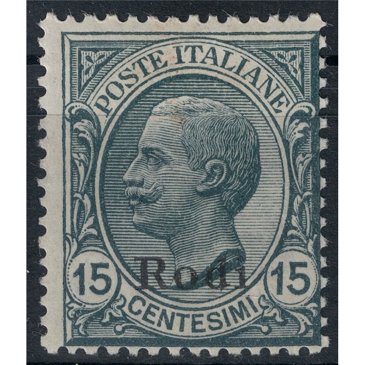 AEGEAN RHODES 1921 15c slate MH*