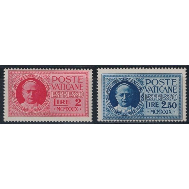VATICAN 1929 Conciliation, express 2v MH*