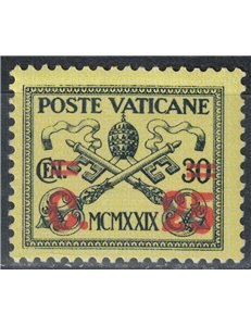 VATICAN 1931 Conciliation, overprinted MH*