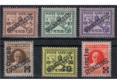 VATICAN 1931 Postage Due 6v MH*