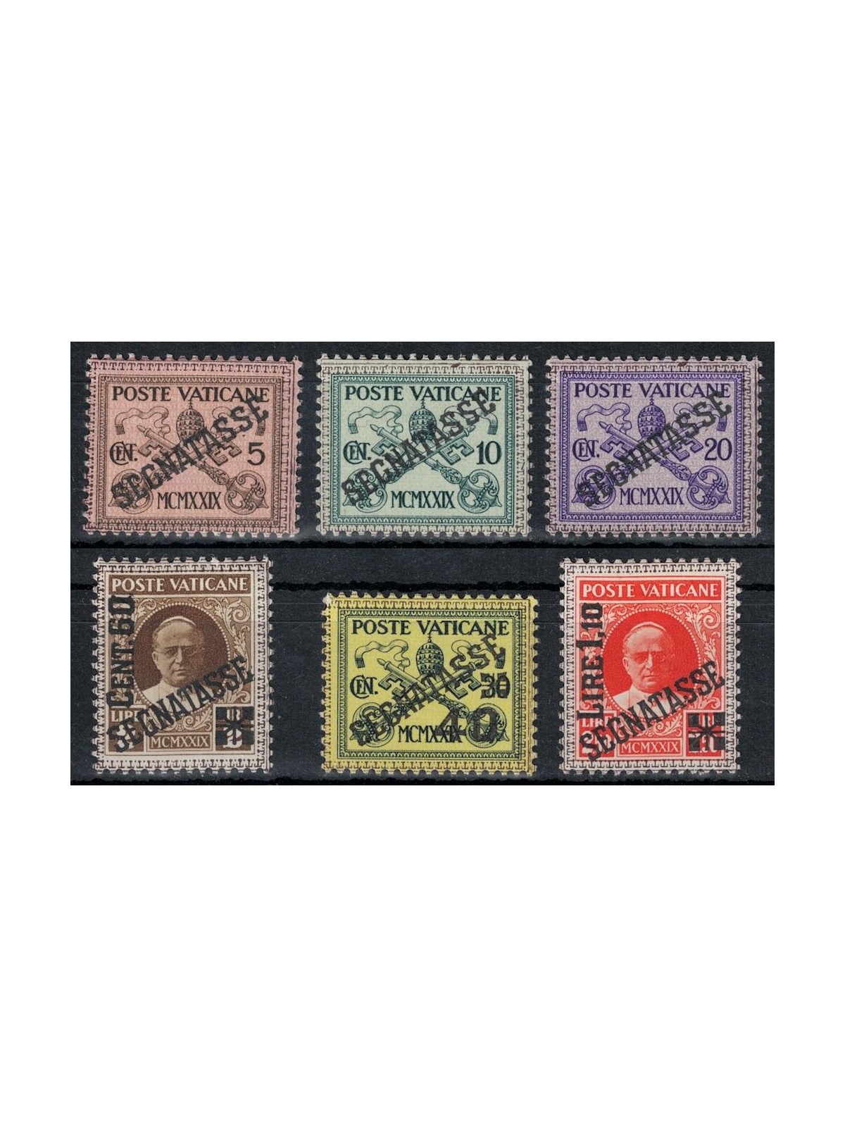 VATICAN 1931 Postage Due 6v MH*
