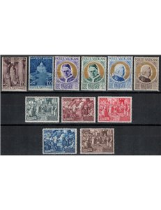 VATICAN 1951 Complete Year 11v MH*