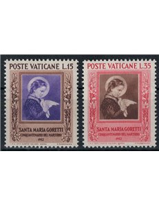 VATICAN 1953 Santa Maria Goretti 2v MH*