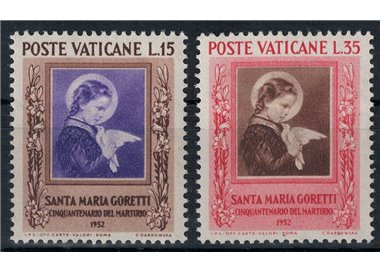 VATICAN 1953 Santa Maria Goretti 2v MH*