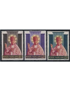 VATICANO 1954 Santificazione di Pio X 3v MH*