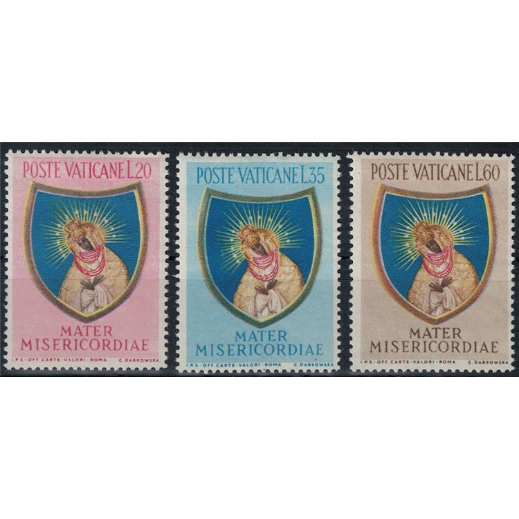 VATICAN 1954 Closing of the Marian Year 3v MH*