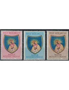 VATICANO 1954 Chiusura dell'Anno Mariano 3v MNH**