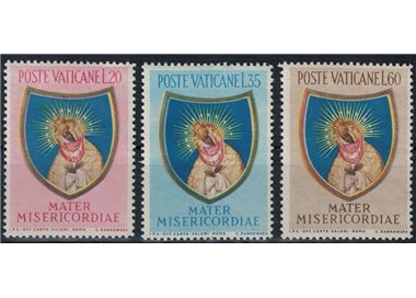 VATICAN 1954 Closing of the Marian Year 3v MNH**