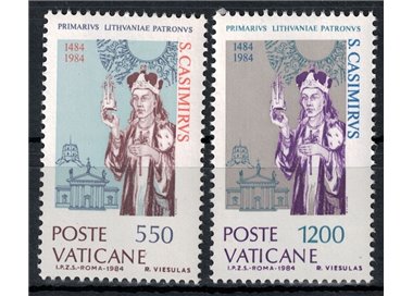 VATICANO 1984 San Casimiro di Lituania 2v MNH**