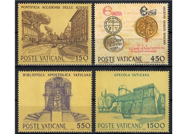 VATICANO 1984 Istituzioni culturali e scientifiche 4v MNH**