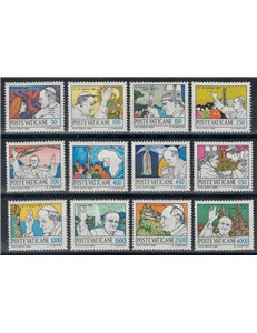 VATICANO 1984 Viaggi di Giovanni Paolo II 12v MNH**