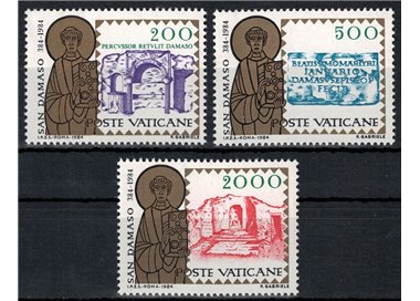 VATICAN 1984 San Damaso Papa 3v MNH**