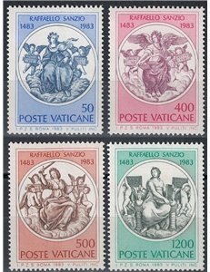 VATICAN 1983 Raphael Sanzio 4v MNH**