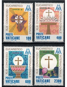 VATICAN 1985 Eucharistic Congress 4v MNH**
