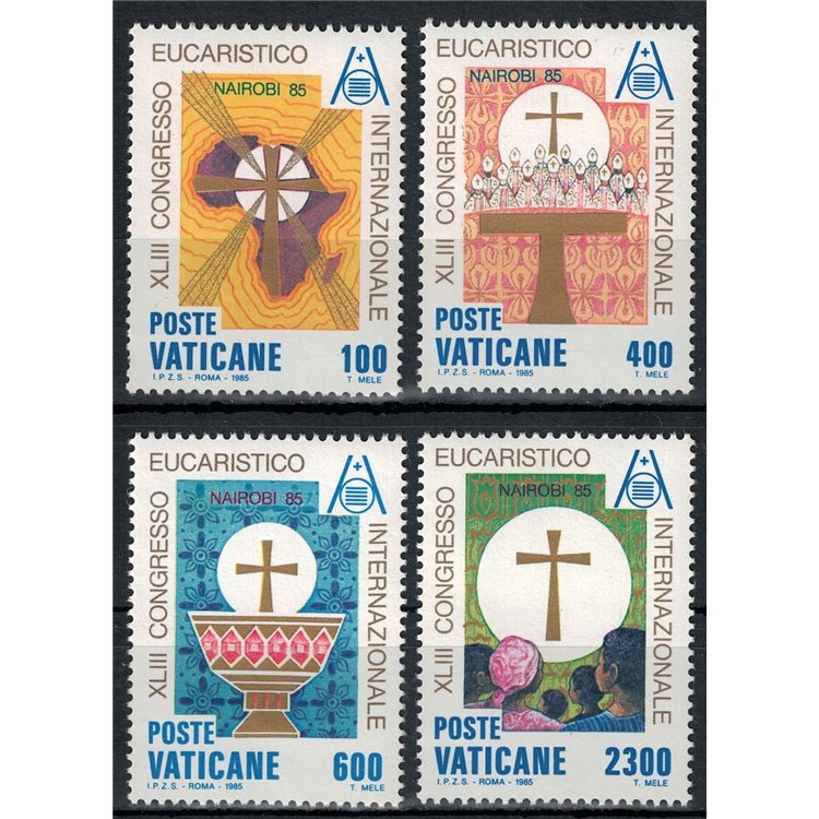 VATICANO 1985 Congresso Eucaristico 4v MNH**