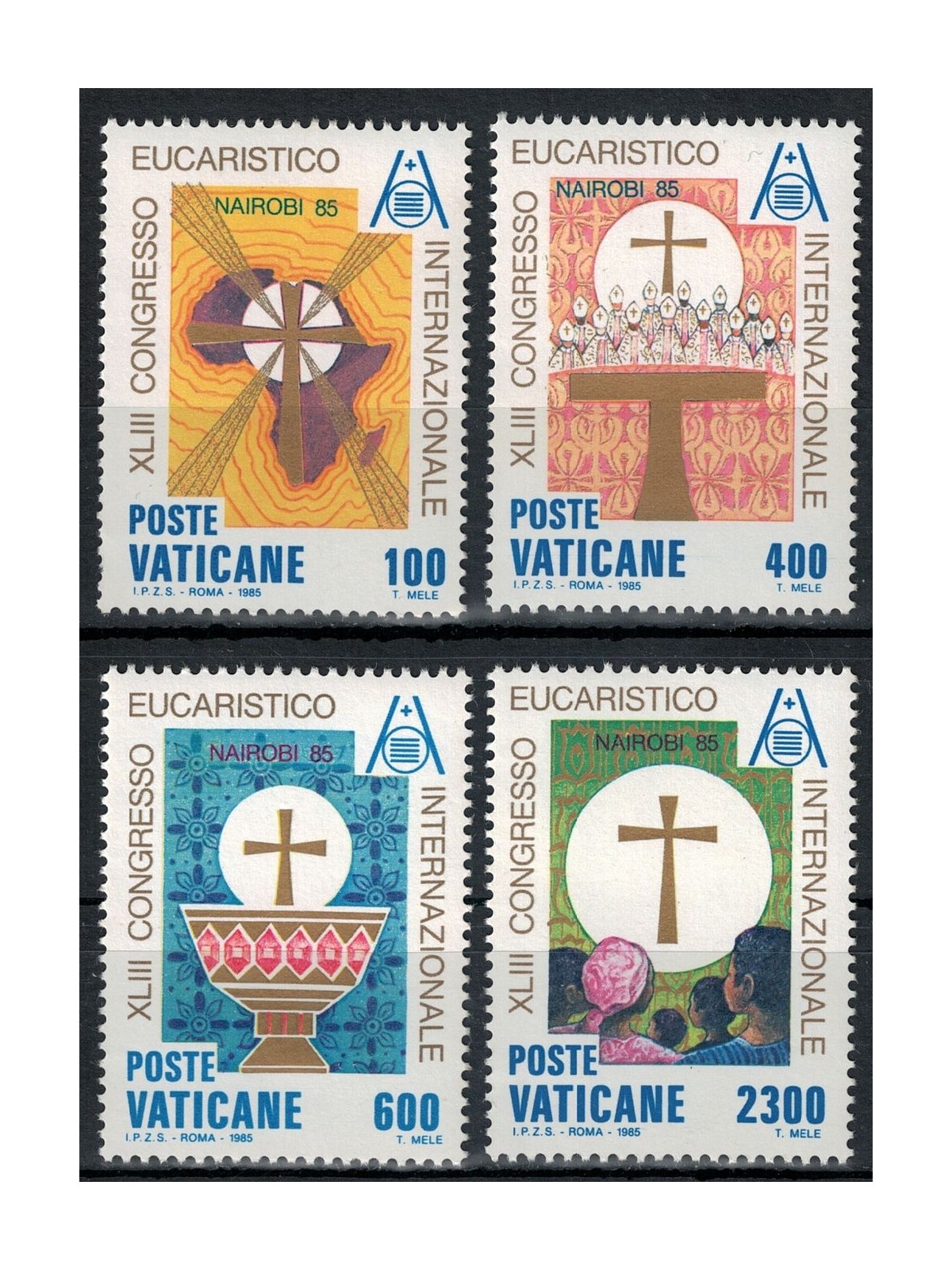 VATICAN 1985 Eucharistic Congress 4v MNH**