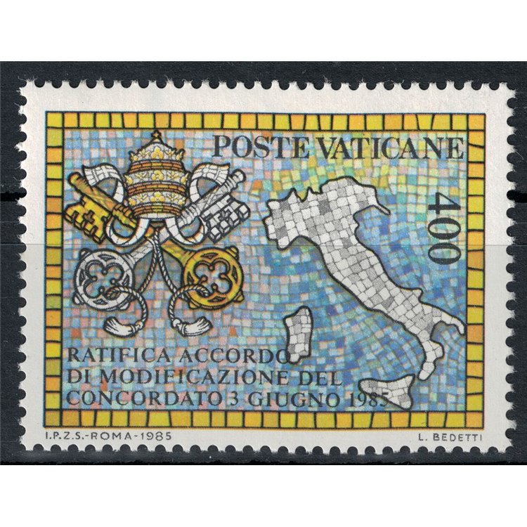 VATICAN 1985 Concordat with the Italian State MNH**