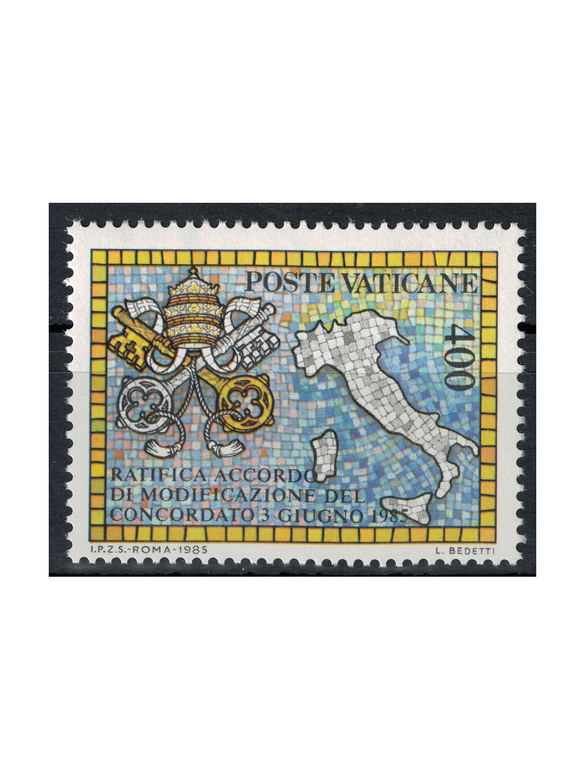 VATICAN 1985 Concordat with the Italian State MNH**