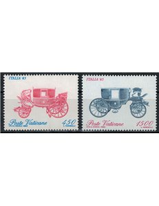 VATICANO 1985 Esposizione filatelica 2v MNH**