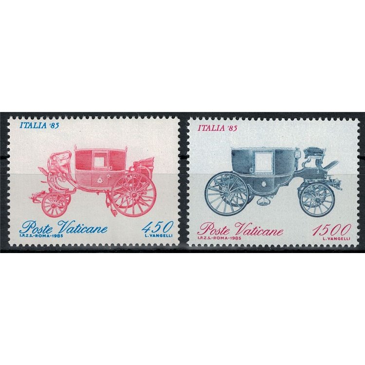 VATICANO 1985 Esposizione filatelica 2v MNH**
