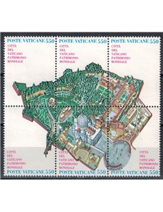 VATICAN 1986 World Heritage 6v MNH**