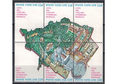 VATICANO 1986 Patrimonio mondiale 6v MNH**