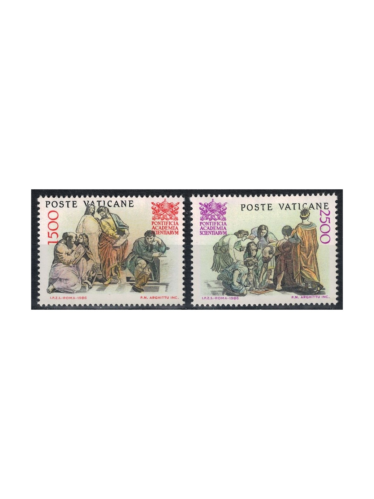 VATICAN 1986 Pontifical Academy of Sciences 2v MNH**