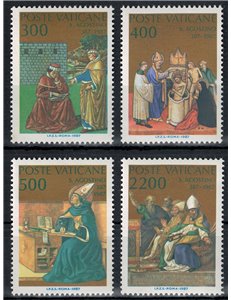 VATICANO 1987 S. Agostino 4v MNH**