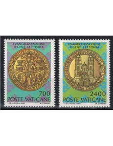 VATICANO 1987 Evangelizzazione della Lettonia 2v MNH**