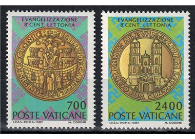VATICANO 1987 Evangelizzazione della Lettonia 2v MNH**