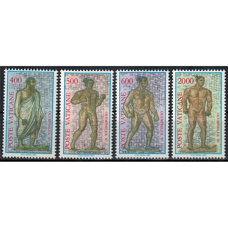 VATICAN 1987 World Olympic Philatelic Exhibition 4v MNH**