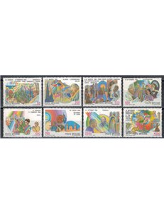VATICAN 1987 Travels of John Paul II 8v MNH**