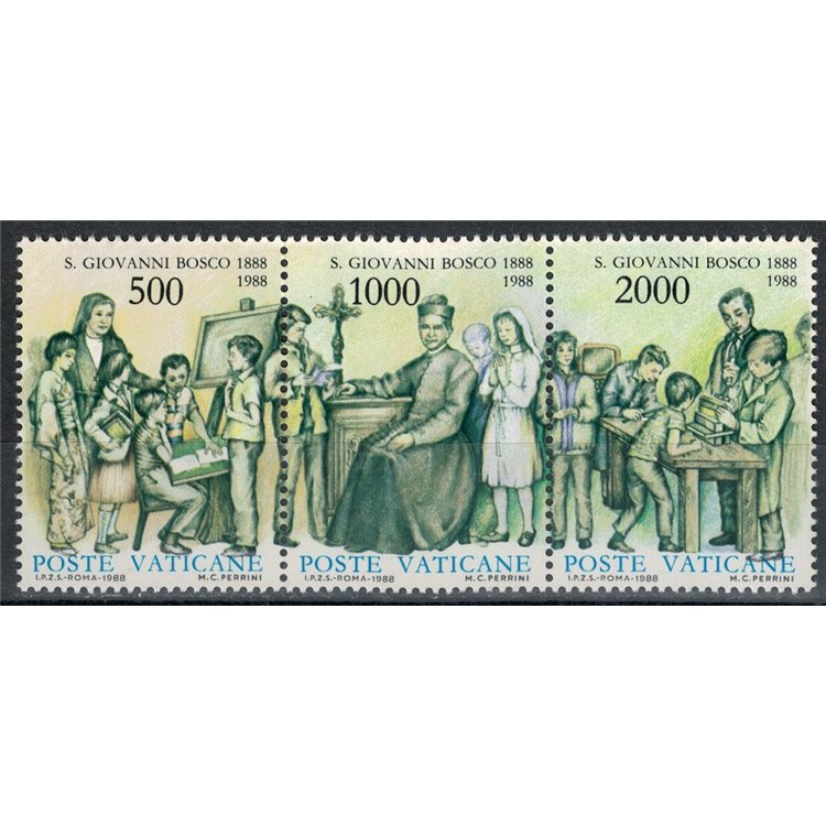 VATICANO 1988 San Giovanni Bosco 3v MNH**