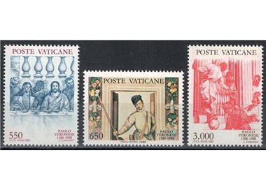 VATICAN 1988 Paolo Caliari, known as Veronese 3v MNH**