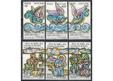 VATICANO 1988 Natale 6v MNH**