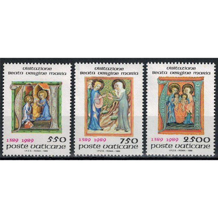 VATICANO 1989 Festa della Visitazione 3v MNH**