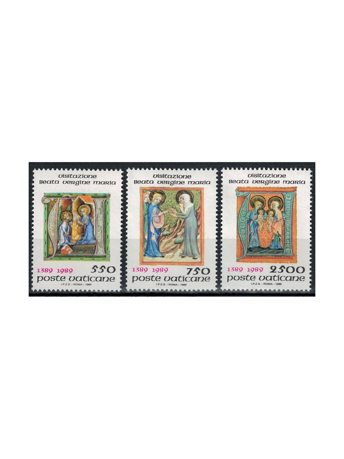 VATICANO 1989 Festa della Visitazione 3v MNH**