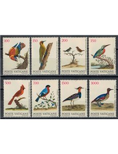 VATICANO 1989 Uccelli 8v MNH**