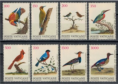 VATICAN 1989 Birds 8v MNH**