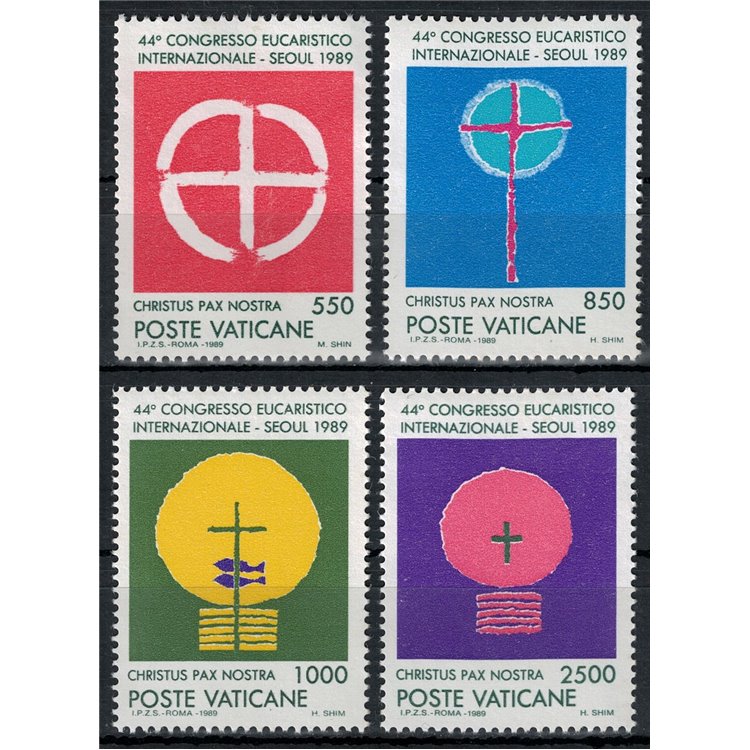 VATICAN 1989 International Eucharistic Congress 4v MNH**
