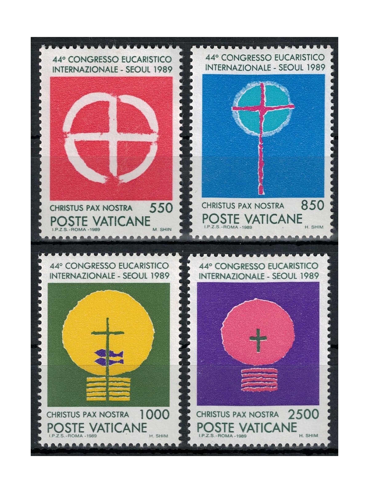 VATICAN 1989 International Eucharistic Congress 4v MNH**