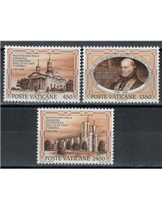 VATICAN 1989 Ecclesiastical Hierarchy 3v MNH**