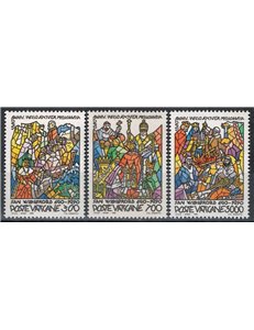 VATICAN 1990 San Willibrord 3v MNH**