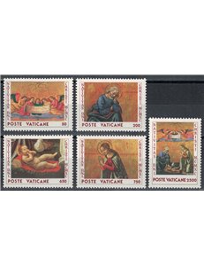 VATICAN 1990 Christmas 5v MNH**