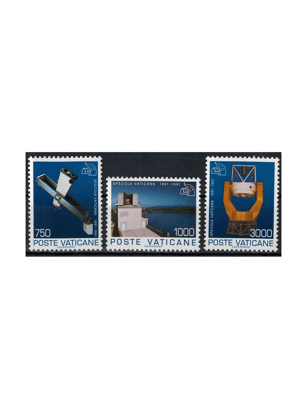 VATICANO 1991 Specola Vaticana 3v MNH**
