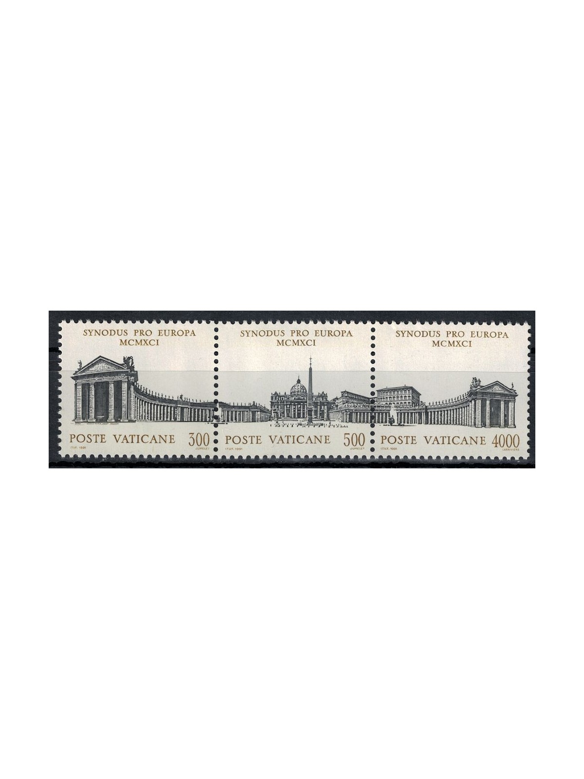 VATICAN 1991 Synod of Bishops 3v MNH**