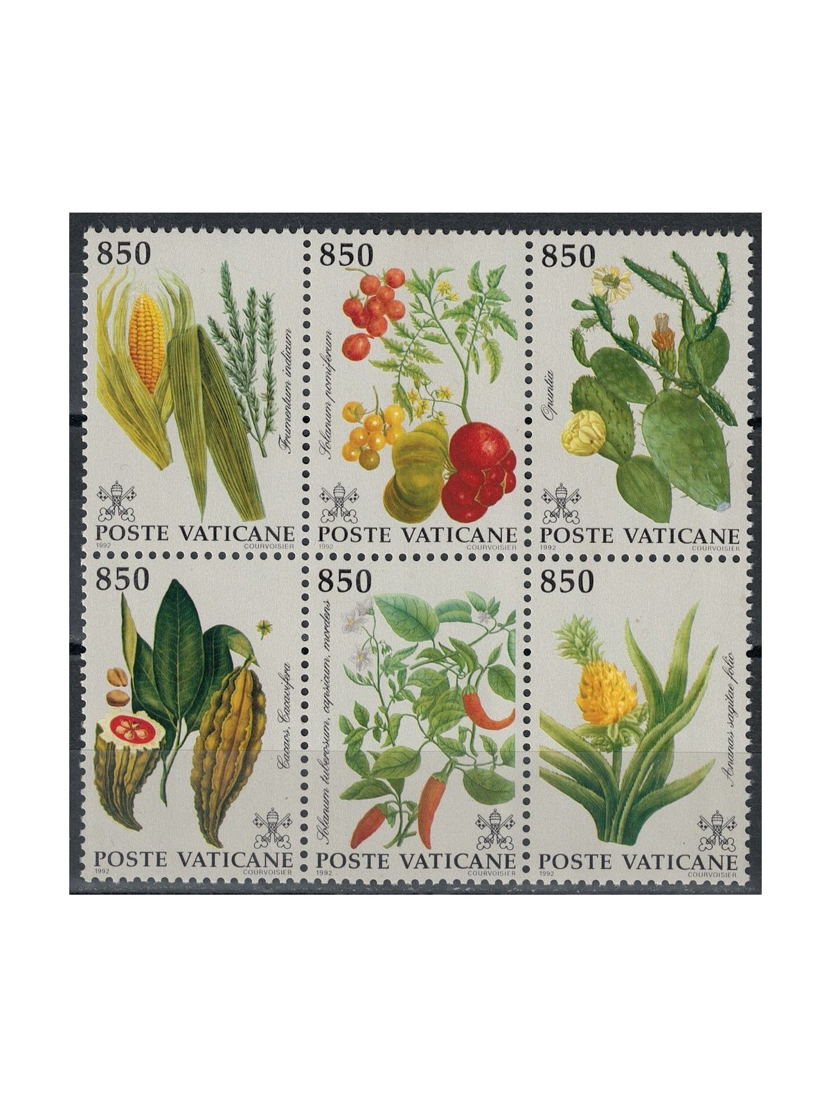 VATICAN 1992 Flora of the New World 6v MNH**