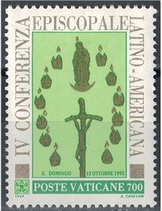 VATICANO 1992 Episcopato latino americano MNH**