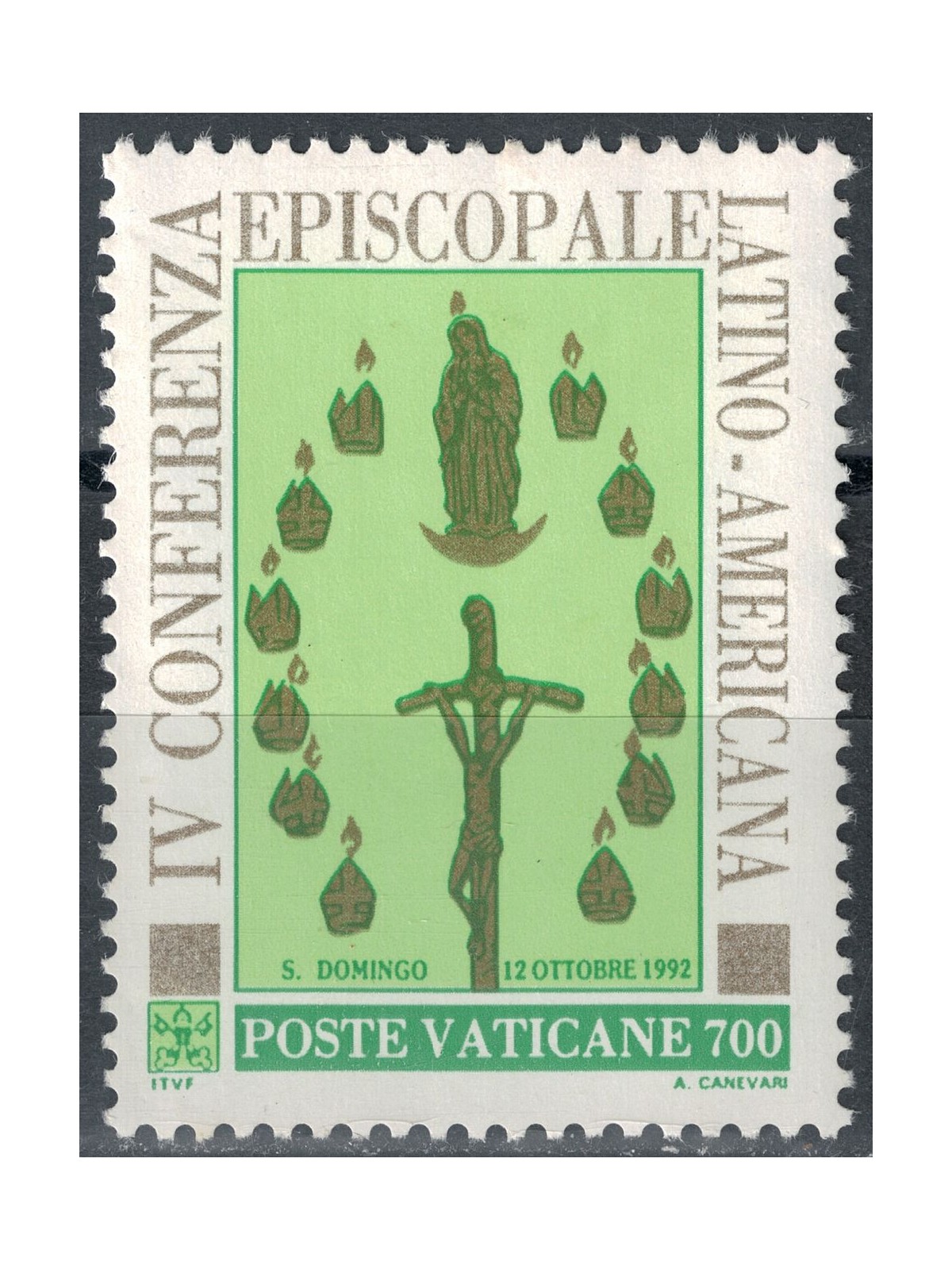 VATICANO 1992 Episcopato latino americano MNH**