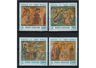 VATICAN 1992 Christmas 4v MNH**